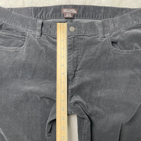 Michael Kors Mens Black Slim Fit Stretch Corduroy Pants tagged 38x32 mea. 36x30 - Picture 9 of 11